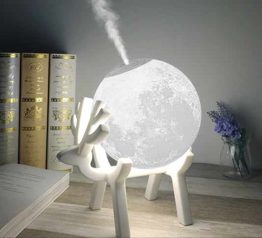 Creative Humidifier Ins Aromatherapy Moon Night Light
